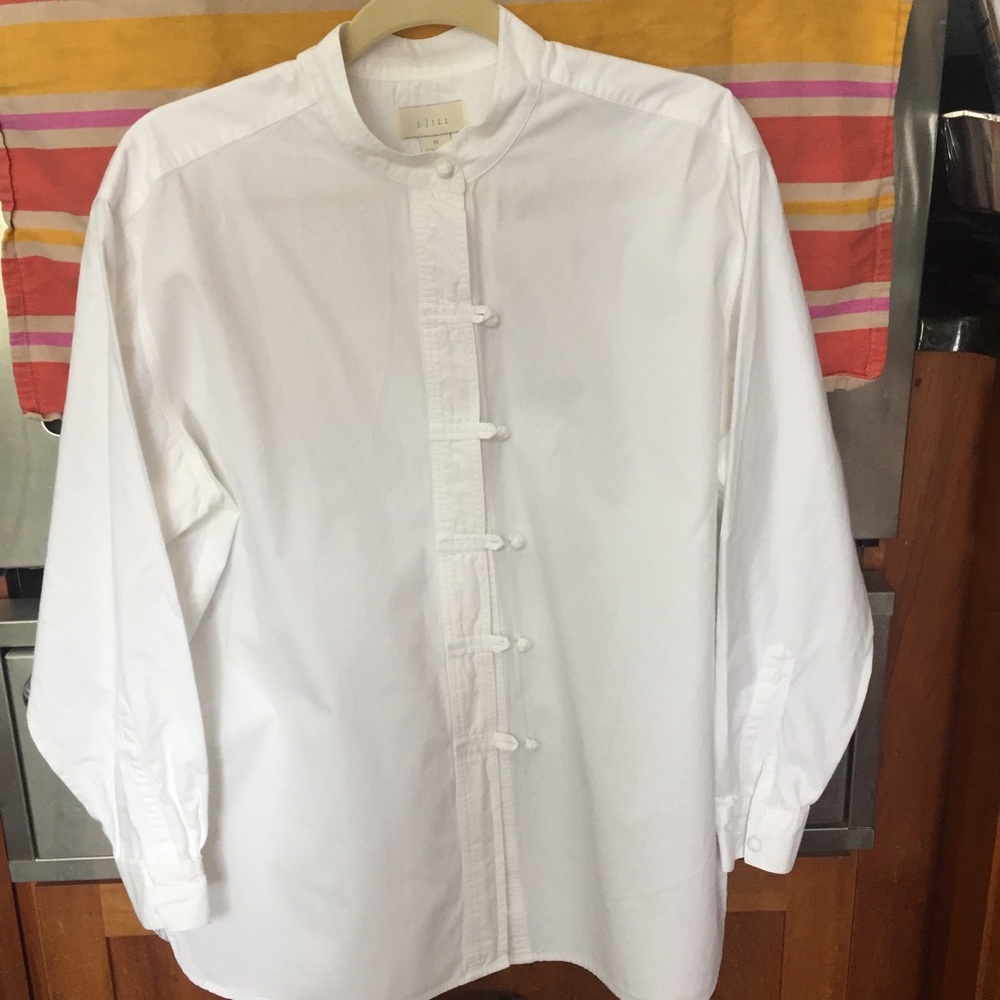 J. Jill white cotton blouse  M
